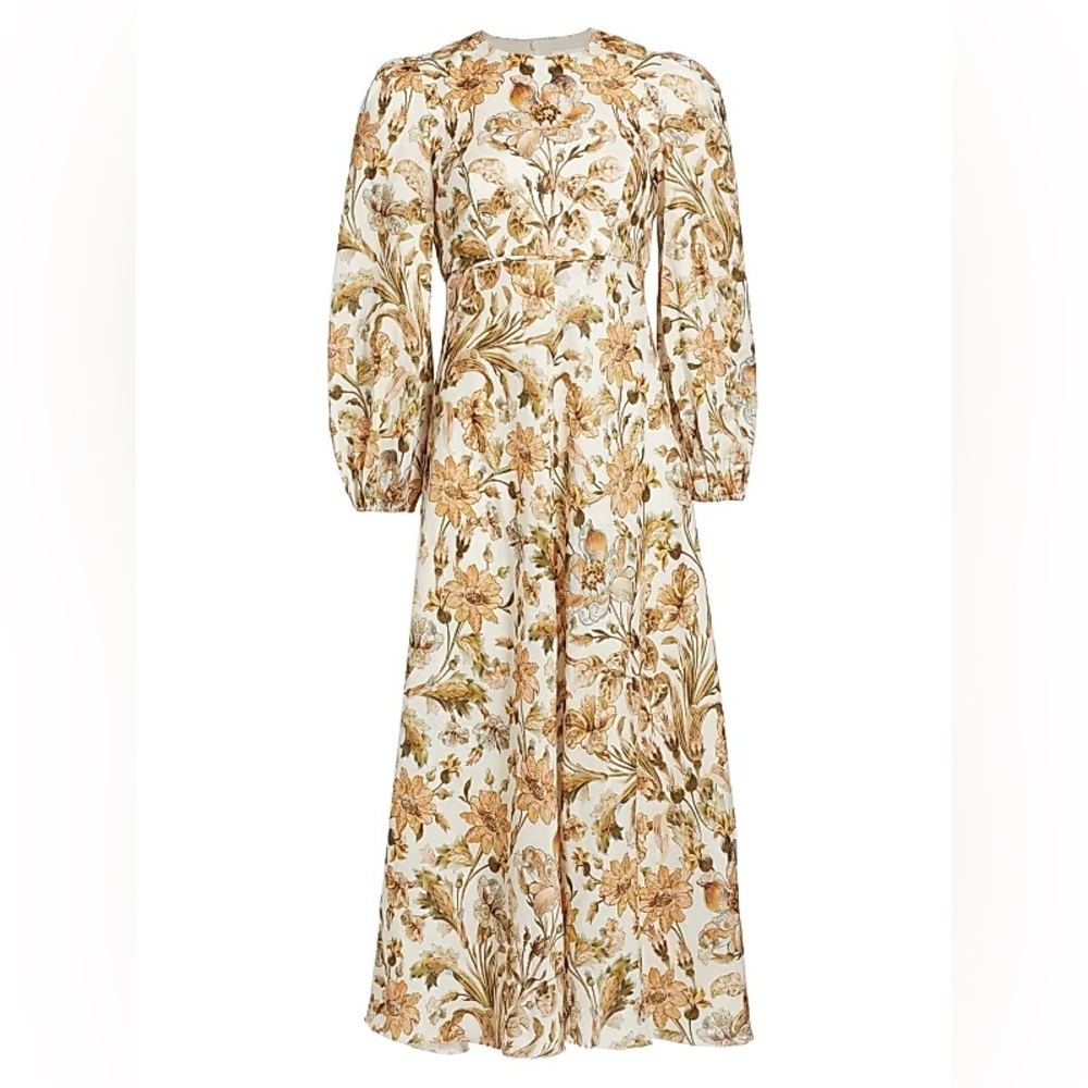 NWOT Zimmermann Chintz Floral Midi Dress